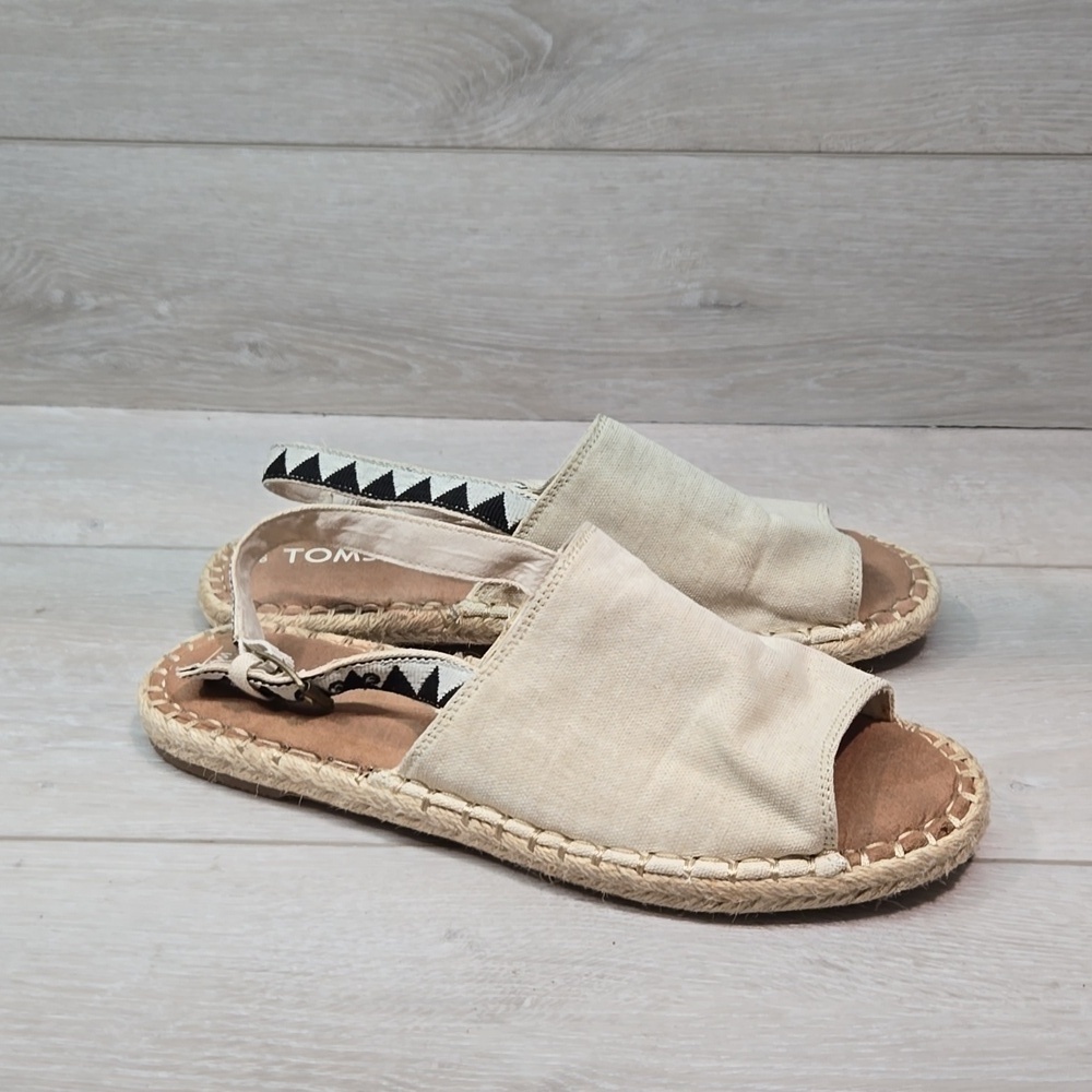 Toms Women Espadrille Flats sandals shoes sz 9